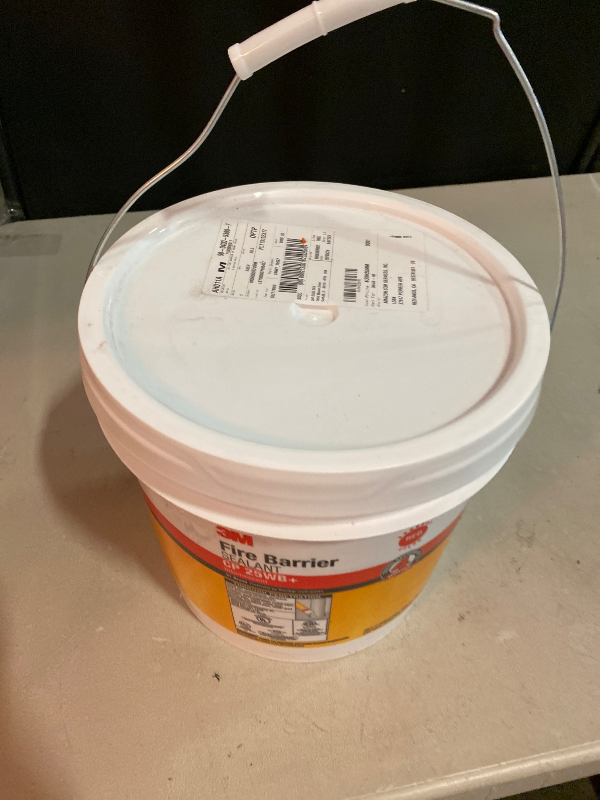 Photo 1 of 3M Fire Barrier Sealant CP 25WB+ - for Commercial, Industrial and Residential Applications - 2 Gallon Drum (Pail) - Red