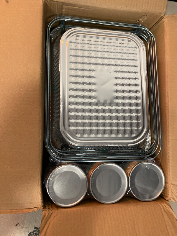 Photo 1 of Disposable Chafing Dish Buffet Set, 33 Piece of Chafing Servers with Food Warmers, Covers, Half-Size Food Pans, Water Trays, Serving Utensils, Foil Lids and 4Hr Fuel Cans for Parties, Catering