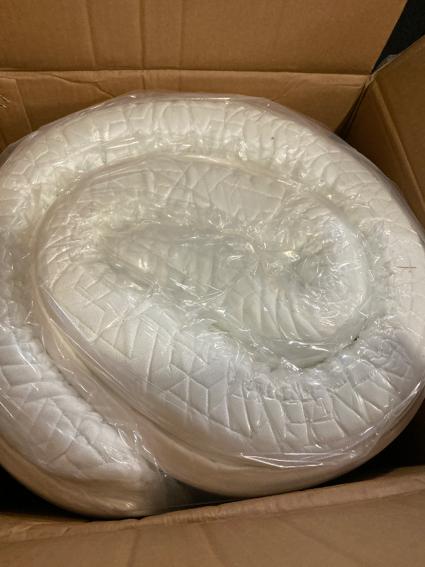 Photo 1 of Dual Layer 4 Inch Memory Foam Mattress Topper King Size, 2 Inch Cooling Gel Memory Foam and 2 Inch Pillow Top Mattress Pad Cover for Back Pain, Deep Elastic Pocket, Medium Support, White