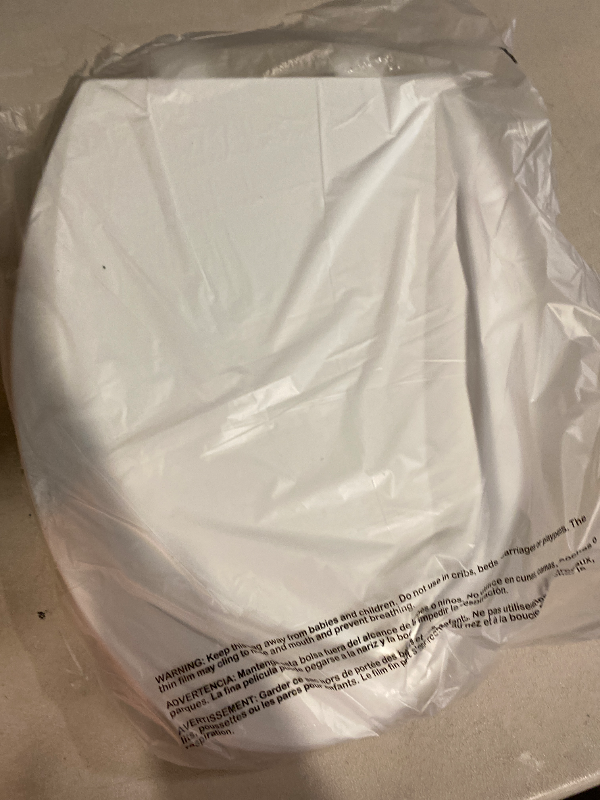 Photo 1 of Bemis 1500EC Durable Wood Toilet Seat with Easy Clean Hinges, Made in USA, Elongated, White