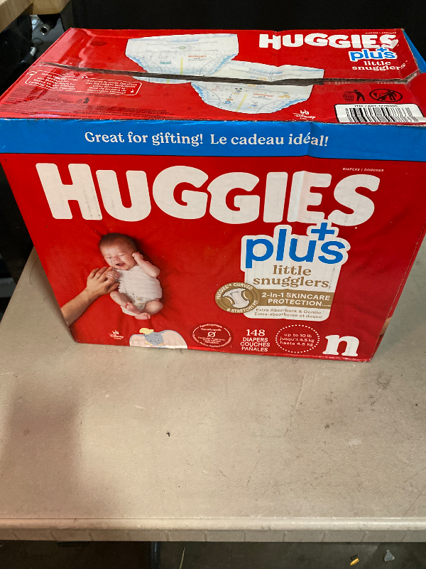 Photo 1 of Huggies Plus Diapers Size Newborn 148 count 