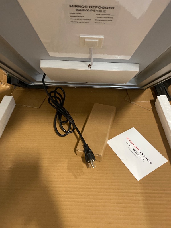 Photo 1 of 20"L x 28"W Led Bathroom Mirror with Lights, Anti-Fog & Tri-Color Lighting - Wall Mounted Shaving Mirror with Touch Sensor, Waterproof & Smart LED Vanity Mirror,Tempered Glass, Dimmable Smart Mirror