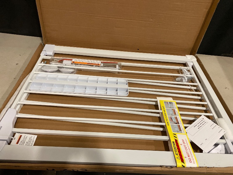 Photo 1 of Cumbor 36" Extra Tall Baby Gate for Dogs and Kids with Wide 2-Way Door, 29.7"- 46" Width, and Auto Close Personal Safety for Babies and Pets, Fits Doorways, Stairs, and Entryways, White