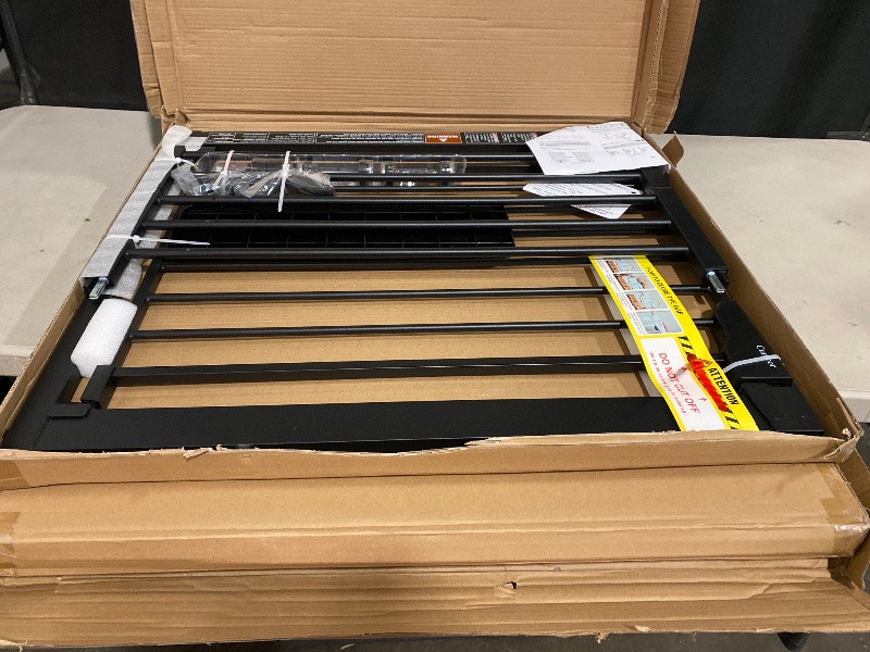 Photo 1 of Cumbor 2 Pack 29.7-46" Baby Gate for Stairs, Mom's Choice Awards Winner-Auto Close Dog Gate for doorways, Easy Install Pressure Mounted Pet Gates indoor, Easy Walk Thru Wide Safety Gate for Dog, Black