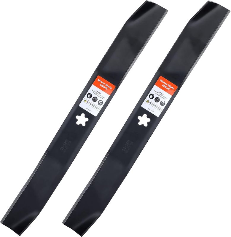 Photo 1 of 134149 Mulching Blades for Craftsman 42 inch Mower Blade LT2000 LT1000 YS4500 Replace 422719 532134149 Husqvarna Poulan Pro 42'' Deck Riding Lawn Mower 5 Point Star (2 Pack)