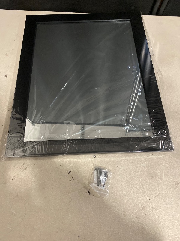 Photo 1 of Rectangular Wall Mirror 16" x 20" for Bathroom, Bedroom, Entryway, Living Room, Black