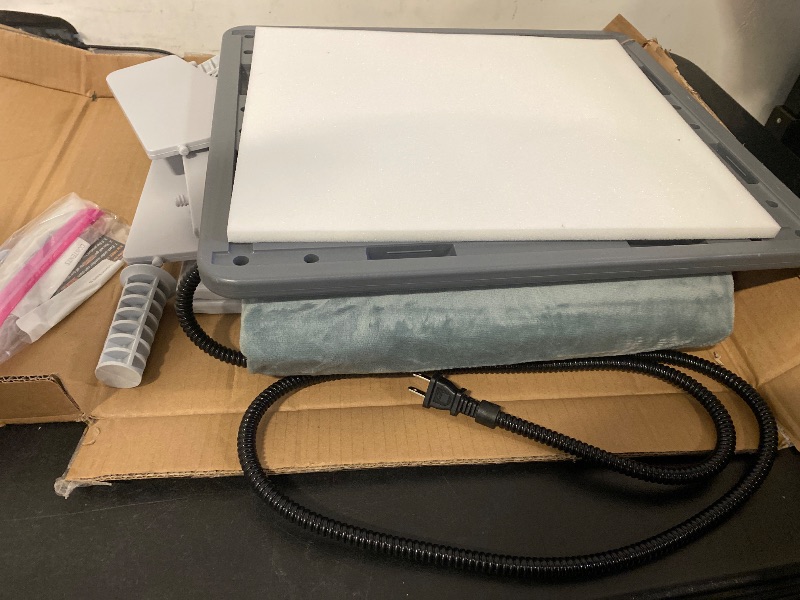 Photo 1 of Indestructible Heated Cat House for Outside Cats Winter,Weatherproof & Insulated & Elevated Feral Cat House with Escape Door, Outdoor Indoor Cat Shelter for Stray Barn Cat 17.7×14.9×17.5