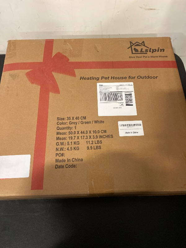 Photo 1 of Indestructible Heated Cat House for Outside Cats Winter,Weatherproof & Insulated & Elevated Feral Cat House with Escape Door, Outdoor Indoor Cat Shelter for Stray Barn Cat 17.7×14.9×17.5