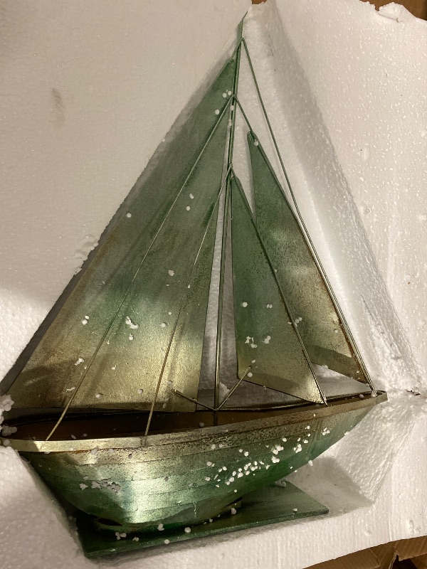 Photo 1 of Dicksons We Can Adjust Our Sails Bertha Calloway 12 x 9.5 Metal Table Top Sailboat Figurine Decoration