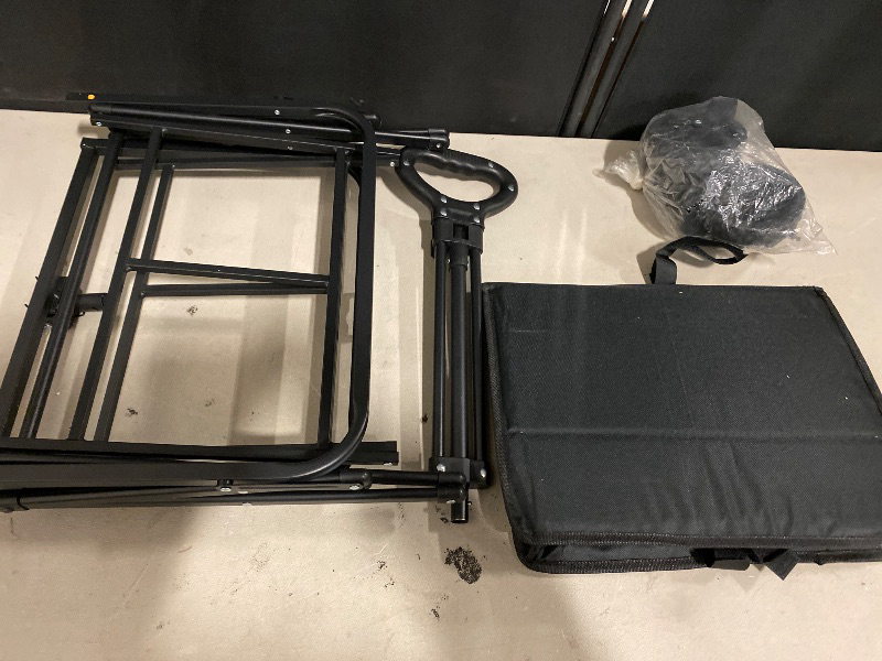 Photo 1 of Collapsible Wagon Cart 220lbs Capacity, 4" Removable 360° Swivel Wheels & Adjustable, Waterproof 600D Oxford Fabric & MDF Base, All-Terrain Portable Utility Cart for Shopping, Garden