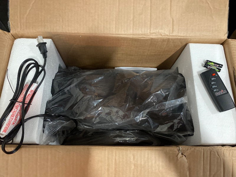 Photo 1 of Duraflame Infrared Quartz Electric Juniper Log Set Heater with Crackling Sound, 12.54 lb