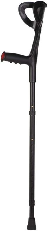 Photo 1 of Lightweight Foldable Forearm Crutch, Aluminum Walking Stick,Height Adjustable, Ergonomic Handle with Comfortable Grip 2ZG-02BM (Black)