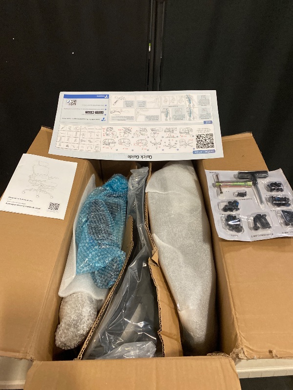 Photo 1 of Ergonomic Office Chair Mesh Seat Cushion with Flip-Up Armrests and 3D Headrest, Adjustable Lumbar Support, SGS Class 4 Gas Clylinder Black