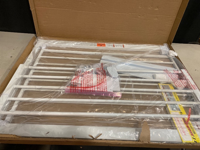 Photo 1 of Cumbor 36" Extra Tall Baby Gate for Dogs and Kids with Wide 2-Way Door, 29.7"- 46" Width, and Auto Close Personal Safety for Babies and Pets, Fits Doorways, Stairs, and Entryways, White