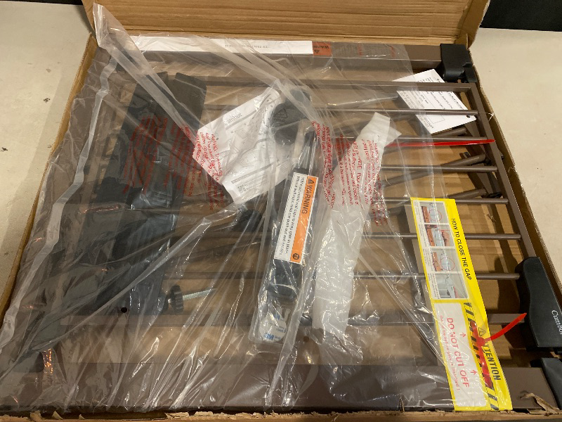 Photo 1 of Cumbor 29.7-46" Baby Gate for Stairs, Mom's Choice Awards Winner-Auto Close Dog Gate for the House, Easy Install Pressure Mounted Pet Gates for Doorways, Easy Walk Thru Wide Safety Gate for Dog, Brown