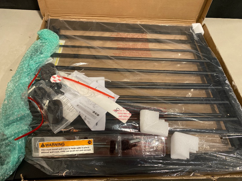 Photo 1 of Cumbor 29.7-46" Baby Gate for Stairs, Mom's Choice Awards Winner-Auto Close Dog Gate for The House, Gifts for Mom, Easy Install Pressure Mounted Pet Gates for Doorways, Black