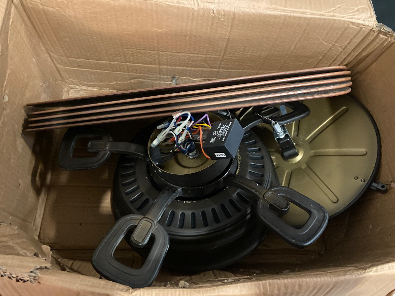 Photo 1 of Ceiling Fans with Lights 44 Inch Outdoor, Ceiling Fan Modern with Remote Control and Light, 44" Ceiling Fan Flush Mount with DC Reversible Quiet Motor for Bedroom, Living Room, Patios