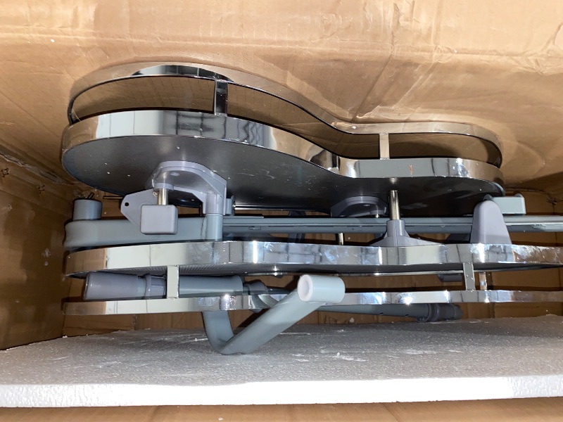 Photo 1 of Blind Corner Cabinet Pull Out Organizer, Soft Close Swing Left Pull Out Cabinet Organizer 36inch, Corner Cabinet Lazy Susan for Corner Cabinet Blind Shelf, 2 Tiers Tray, Adjustable Height