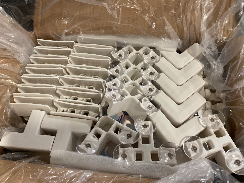 Photo 1 of Acrylic Dog Playpen Indoor 24”H 10Panels White,Easy Assemble&Foldable Puppy Playpen with Door,Clear Pet Play Pen for Puppy Cat Rabbit Ferret Small Pets,Dog Fence Crate Kennel Whelping Cage