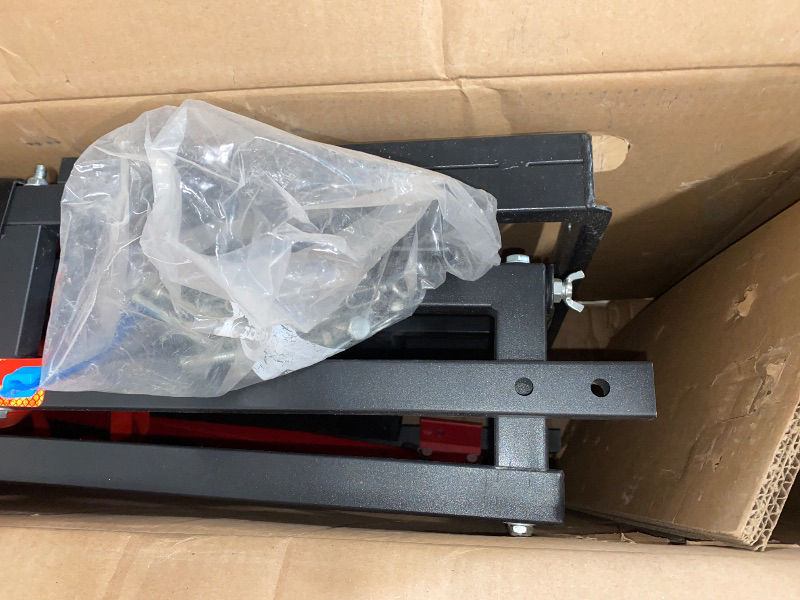 Photo 1 of Hitch-Mount Bike Rack for Ebike Heavy-Duty - Comes with Cargo Carrier Fits 2 Electric Fat-Tire Mountain Bicycles Fits 2" Receiver for Car Trailer SUV Truck RV Minivan (Red)