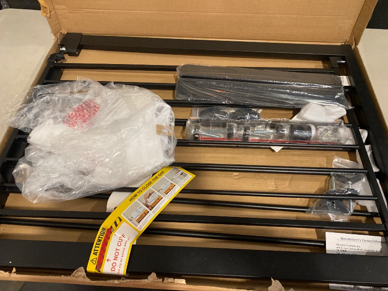 Photo 1 of Cumbor 36" Extra Tall Baby Gate for Stairs, 29.7-54.2" Extra Wide Dog Gate for Doorways Hallways, Pressure Mounted Child Gate for Wide Opening, Auto Close Personal Safety for Babies and Pets, Black