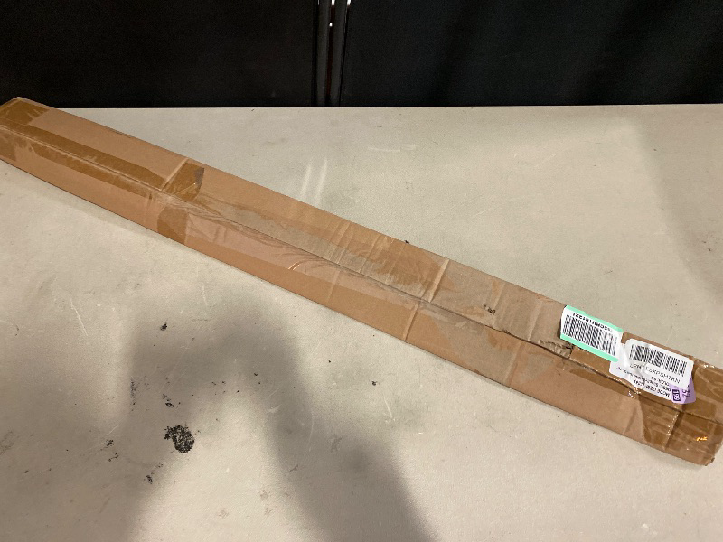 Photo 1 of MODE Simplicity Collection 5/8" Diameter Curtain Rod Set with Modern Ball Curtain Rod Finials (Brushed Gold, Fits 36” to 72” Windows)