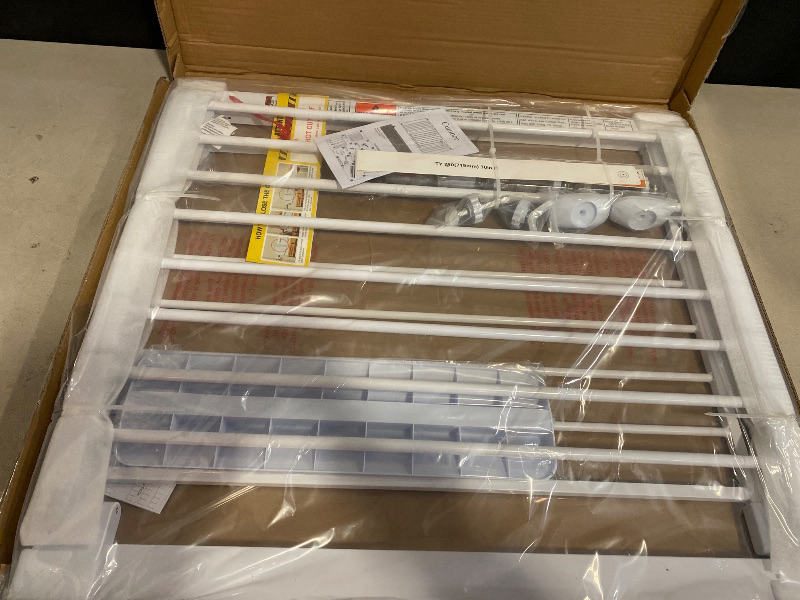 Photo 1 of Cumbor 29.7-54.2" Wide Baby Gate for Stairs, Mom's Choice Awards Winner-Self Closing Dog Gate Indoor for Doorways, No Drilling Pressure Mounted Pet Gates for Kids, Easy Walk Through Safety Gate, White