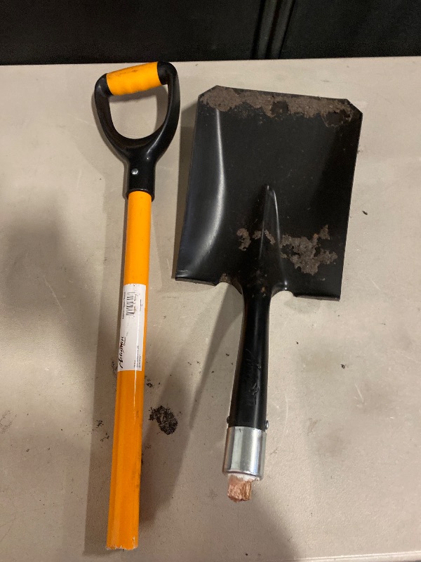 Photo 1 of Ashman Heavy-Duty Transfer Shovel (1-Pack) with 41-Inch long Durable Handle and Blade- Ideal for Construction, Landscaping, Gardening, and Snow Removal- Durable, Rust-Resistant, and Multipurpose Scoop