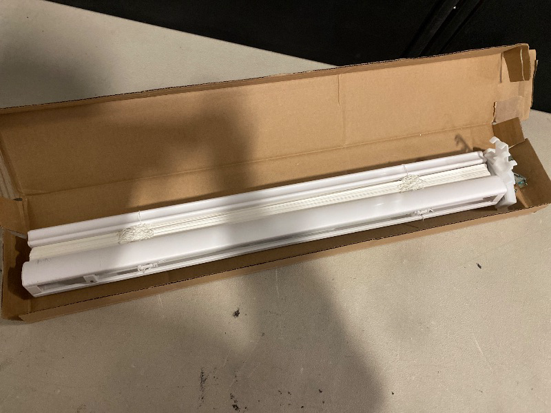 Photo 1 of REGAL estate QuickInsta MagMount No Tools No Drill 1" Magnet Mini Blinds for Metal Steel Doors, 25"W x 42"H, White