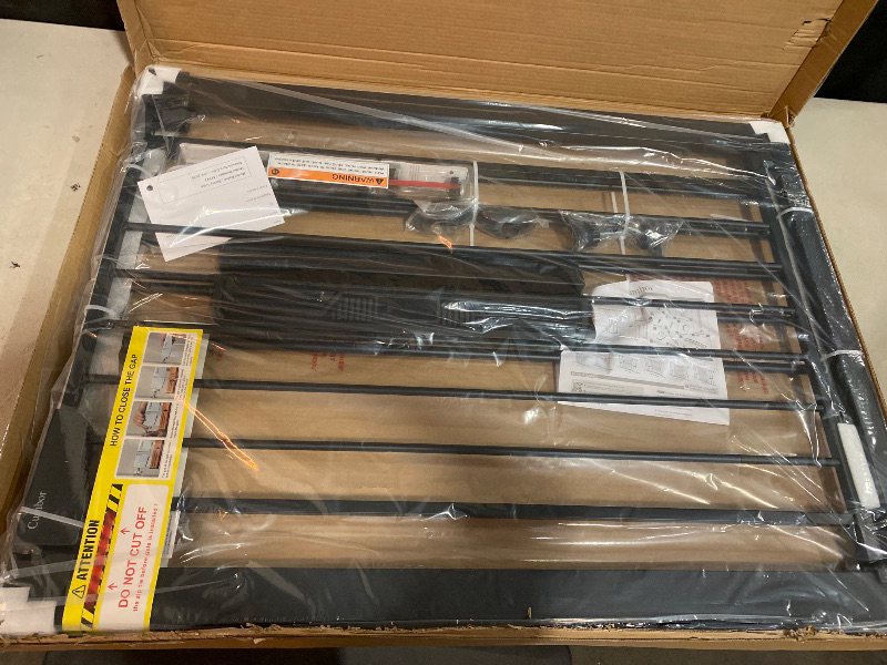 Photo 1 of Cumbor 36" Extra Tall Baby Gate for Dogs and Kids with Wide 2-Way Door, 29.7"- 46" Width, and Auto Close Personal Safety for Babies and Pets, Fits Doorways, Stairs, and Entryways, Black