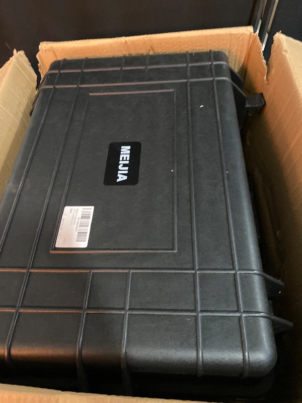 Photo 1 of All Weather Waterproof Hard Camera Case,Hard Case with Customizable Fit Foam,Fit Use of Drones,Camera,Equipments,Pistols,Elegant Black (Black, 24.01"x16.92"X12.2")