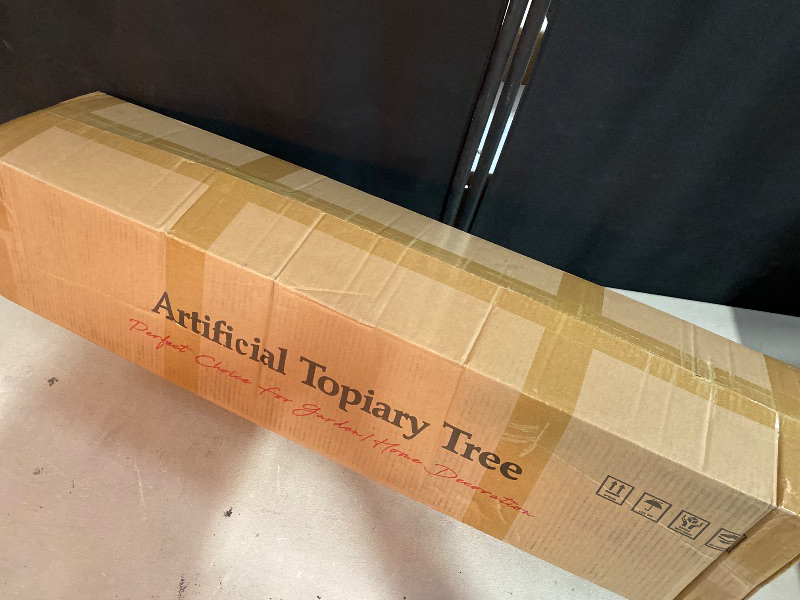 Photo 1 of Artificial Topiary Trees 3 Foot Artificial Cedar Trees UV Resistant Potted Plant Set of 2 Faux Bushes Fake Shrubs for Outdoor Indoor Front Porch Garden