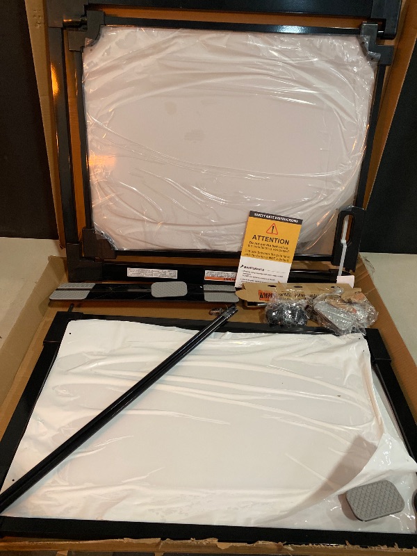 Photo 1 of Clear Acrylic Baby Gate 29.5-47.2" Wide Pressure Mount Clear Dog Gate Indoor - No Drill Auto Close, Walk Through Baby Gates for Stair & Doorways & Hallway