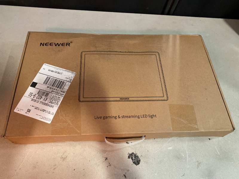 Photo 1 of NEEWER 15.5" LED Streaming Key Light, Clamp on Desk Panel Video Lighting for Gaming Recording Zoom Call, CRI97+, 2.4G PC/Mac iOS/Android APP Control, Compatible with Elgato Stream Deck, GL1 PRO Black