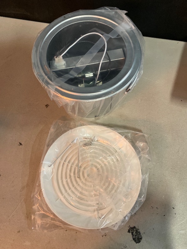 Photo 1 of 7 Inch Bathroom Exhaust Fan, 50 CFM Quiet Ceiling Vent Fan, 1.0 Sones Low Noise Extractor for 8" Opening, Through Wall Exhaust fan for Home, Bathroom, Laundry and Garage