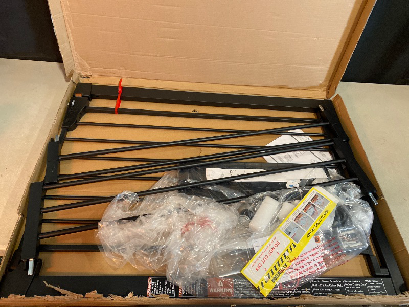 Photo 1 of Cumbor 36" Extra Tall Baby Gate for Dogs and Kids with Wide 2-Way Door, 29.7"- 46" Width, and Auto Close Personal Safety for Babies and Pets, Fits Doorways, Stairs, and Entryways, Black