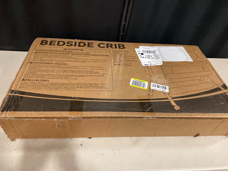 Photo 1 of Baby Bassinet, Bedside Bassinet for Baby, 3 in 1 Bassinet Bedside Sleeper with Wheels, Mosquito Net, Adjustable Easy Folding Portable Bed for Infant Newborn (Dark Grey)