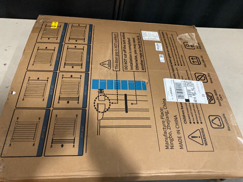 Photo 1 of Cumbor 29.7-48" Baby Gate for Stairs, Mom's Choice Awards Winner-Dog Gates for Doorways, Auto Close Safety Pet Gate for Dogs Indoor, Easy Install Pressure Mounted Child Gate with Walk Thru Door, White