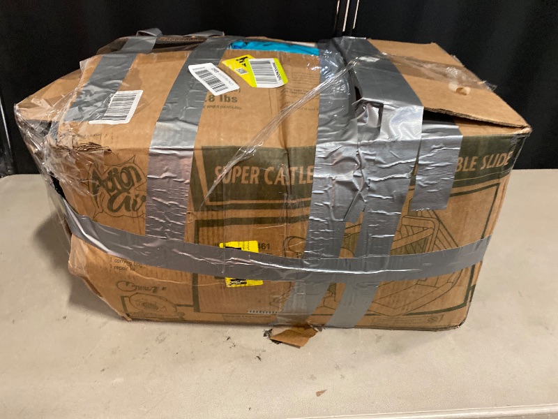 Photo 1 of Action Air Bounce House - Inflatable Bouncing House with Blower for Indoor & Outdoor - Jump Bouncy Castle with Slide - Big Bouncy Area, Love for Kids