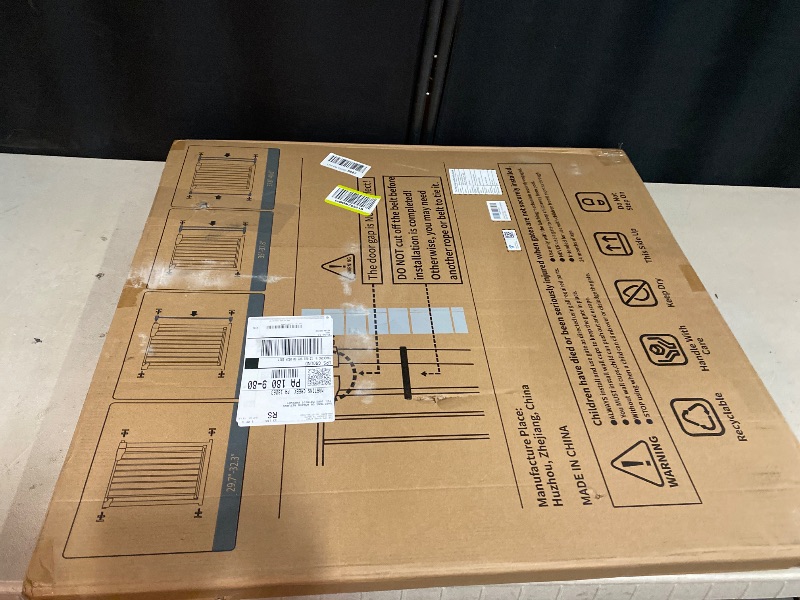 Photo 1 of Cumbor 29.7-40.6" Baby Gate for Stairs, Mom's Choice Awards Winner-Dog Gate for Doorways, Pressure Mounted Auto-Close Pet Gates for Dogs Indoor, Safety Child Gate with Easy Walk Thru Door, White