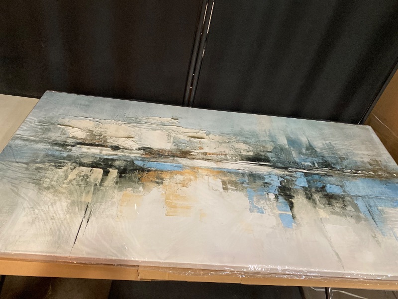 Photo 1 of Abstract Wall Art Wall Decor Blue and Gray White Modern Canvas Wall Paintings Abstract Artwork for Living Room Bedroom Bathroom Office Home Decor Can Be Hung Directly 29"x 58"
Visit the VHMING Store