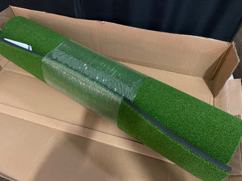Photo 1 of Bearwill Golf Mat 31mm, 5x4ft/5x5ft Golf Hitting Mats for Practice Outdoor Indoor, High-Elasticity Artificial Turf Mat for Garage Simulator Chipping Driving Training
