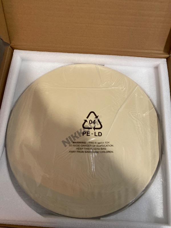 Photo 1 of 16 Inch Round Pizza Stone for Oven - Cordierite Baking Stone for Pizza, Cookies & Bread, Even Heating, Thermal Shock Resistant, Grill Pizza Stone with Stainless Steel Cutter & 20 PCS Parchment Papers