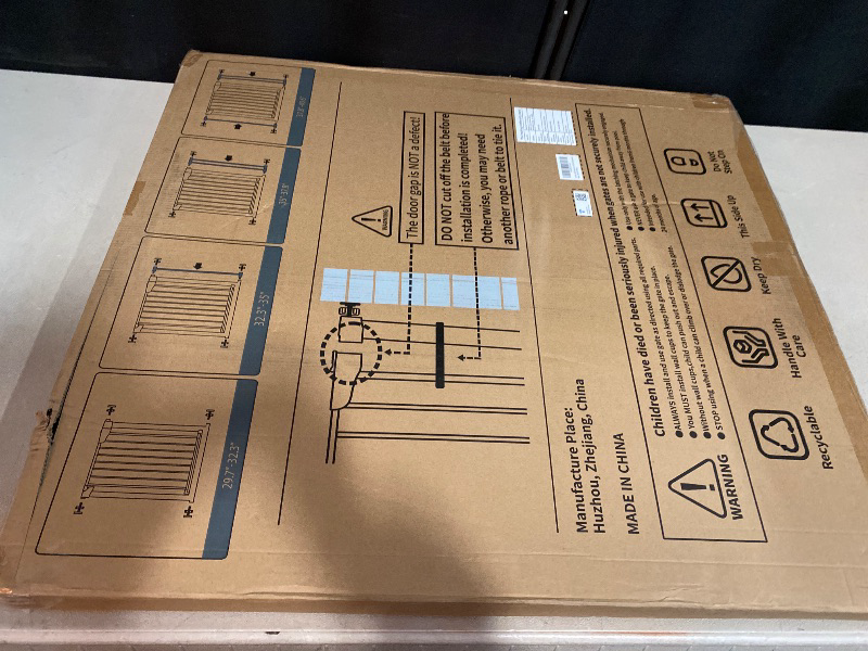 Photo 1 of Cumbor 29.7-40.6" Baby Gate for Stairs, Mom's Choice Awards Winner-Dog Gate for Doorways, Pressure Mounted Auto-Close Pet Gates for Dogs Indoor, Safety Child Gate with Easy Walk Thru Door, White