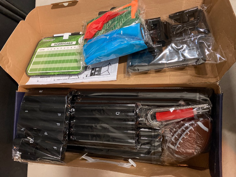 Photo 1 of Football Toss Game with 4 Inflatable Balls + 66" Throwing Target - Football Target Practice for Kids + Football Gifts for Boys 8-12 - Carnival Games for Kids + Yard Games for Adults