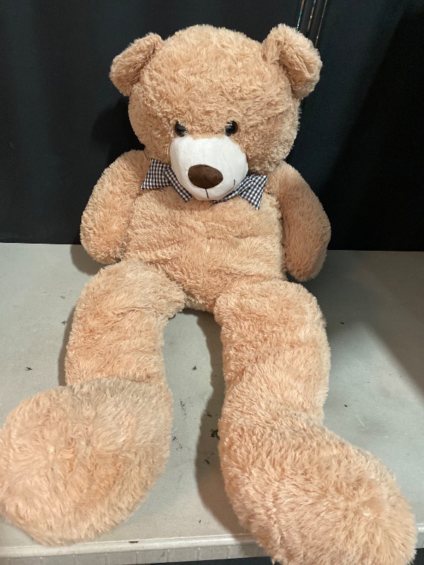Photo 1 of Giant Teddy Bear 4 Feet,Adorable and Cuddly Big Bear Stuffed Animal 47", Classic Teddy Bear Plush Gift Decoration for Baby Shower,Party,Birthday,Valentines Day,Tan