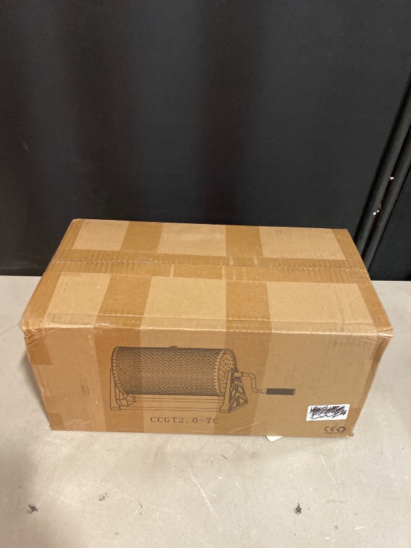 Photo 1 of Raffle Drum, 12 * 7-Inch Raffle Ticket Spinner Drum with Detachable Tripod Base, Durable Portable Ticket/Ball Spinning Drum for Games, Events, and Parties (White)