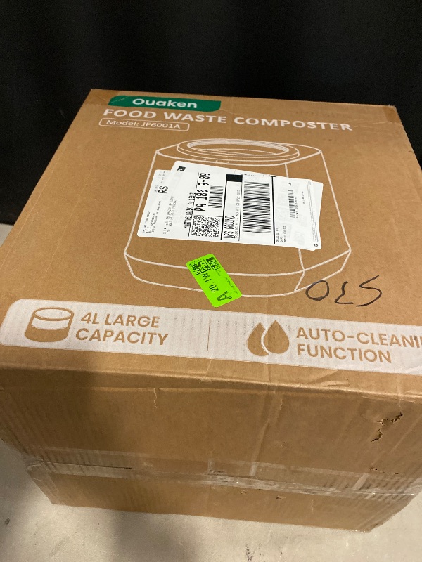 Photo 1 of 4L Electric Composter for Kitchen, Smart Countertop Compost Bin, Odorless | Low Noise | Auto-Cleaning | Turn Food Waste into Fertilizer, Indoor Food Waste Compost Machine, White