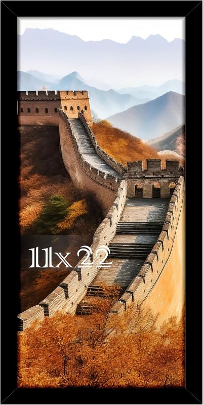 Photo 1 of 11x22 Frame, Photo Frame for Wall Mounting Display, Black