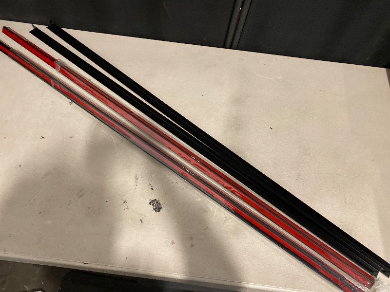 Photo 1 of 8Pack 48 Decorative Metal Inside Corner Trim, Aluminum Peel and Stick Molding Trim for Walls, Baseboard, Ceiling, Backsplash Panel, Kitchen, Toilets, Bathroom, Tiles (48in×0.8in×0.8in,Black)